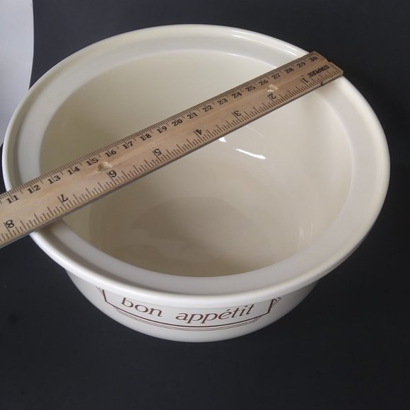 Hornsea England mixing bowl Bon Appetit cream colored - Picture 8 of 15